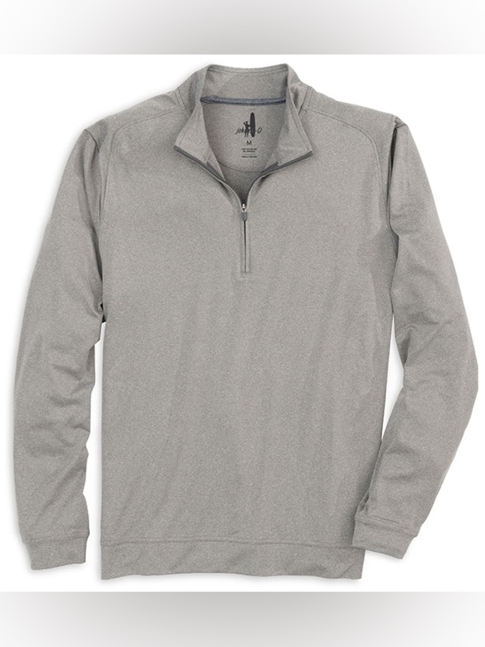 johnnie-O Flex PREP-FORMANCE 1/4 Zip Pullover Meteor Gray Men’s Large